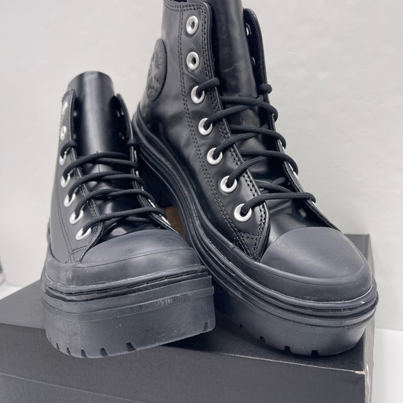 Converse WMNS 
CTAS LUGGED HEEL HI
BLACK/TOTAL ECLIPSE/BLACK Platform Sneakers - Picture 2 of 16